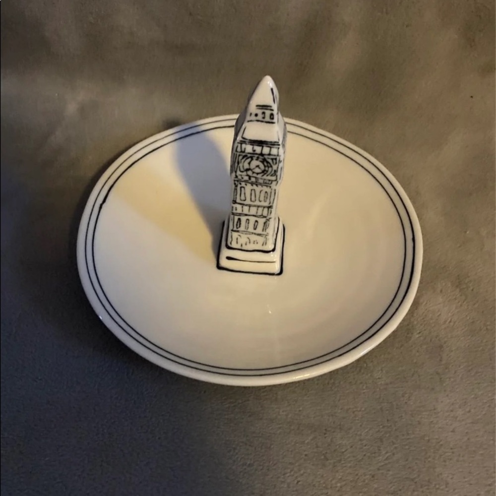Molly Hatch Anthropologie Big Ben Tower Ring Holder Trinket Dish